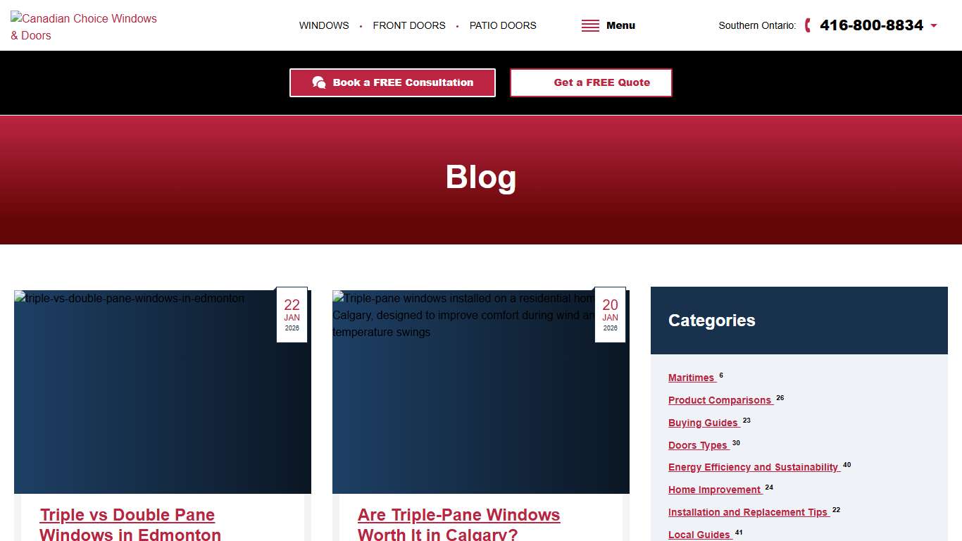 Blog - Industry Whitepages Canadian Choice Windows & Doors™